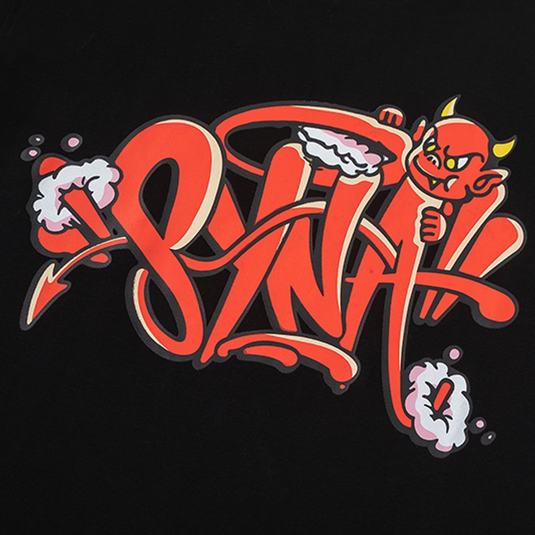Syna World London Streetwear Baumwoll-T-Shirt – Urbaner Stil, Hoher Tragekomfort