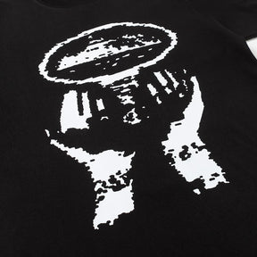 Corteiz Exklusives Streetwear T-Shirt Baumwolle Unisex Loose Fit Schwarz Stilvoll