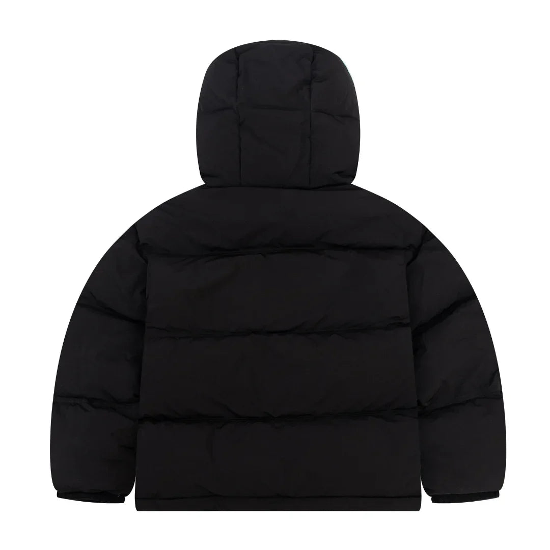 AMI Paris Schwarze Pufferjacke Herren Warmer Wintermantel Stilvoll Elegant Luxusmode