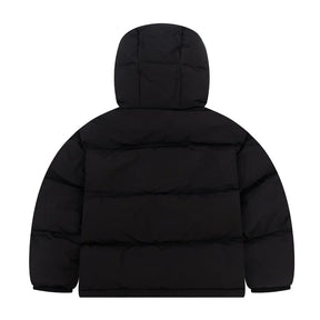 AMI Paris Schwarze Pufferjacke Herren Warmer Wintermantel Stilvoll Elegant Luxusmode
