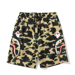 BAPE Camo Streetwear Shorts für Herren – Bequeme Affenkopf Freizeit Hose