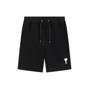 AMI Paris Herren Shorts: Stylisch, Bequem, Hochwertige Baumwolle, Vielseitig, Schwarz/Weiß