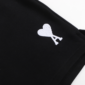 AMI Paris Herren Shorts: Stylisch, Bequem, Hochwertige Baumwolle, Vielseitig, Schwarz/Weiß
