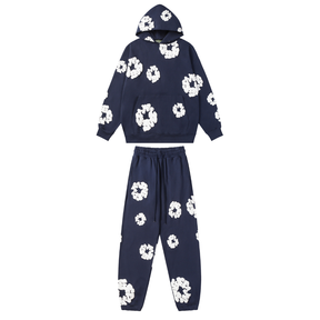 Denim Tears Marineblauer Trainingsanzug: Stilvolles & Bequemes Freizeit-Set