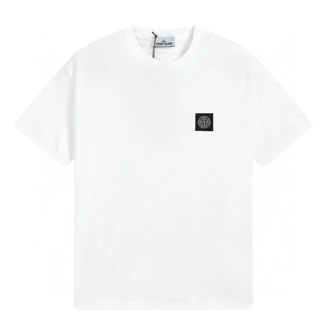 Exklusives Stone Island Herren T-Shirt: Premium Baumwolle, Ikonisches Kompass-Patch, Urban