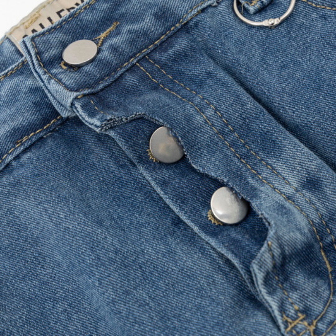Gallery Dept. Designer Denim Jeans mit Farbspritzern – Einzigartige Streetwear Hose
