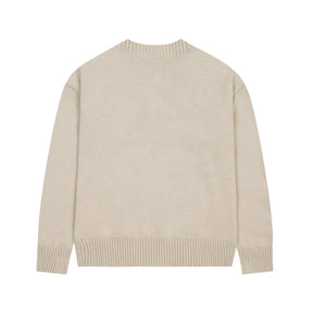 Luxuriöser AMI Paris Herz-Logo Strickpullover für Herren - Zeitloser Eleganz