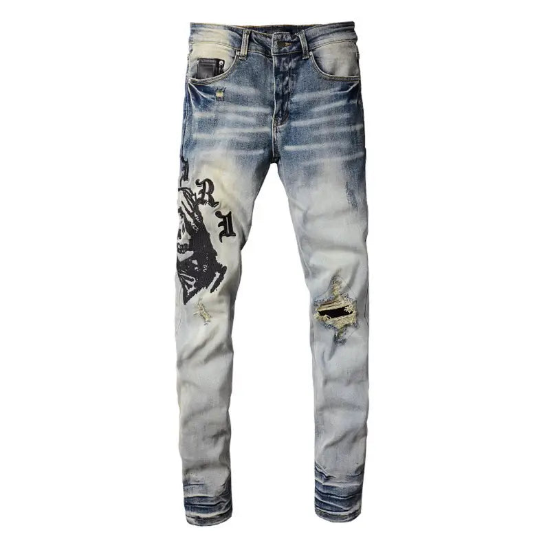 Amiri Logo Slim Fit Herren Jeans Schwarz – Exklusive Designer Streetwear Denim