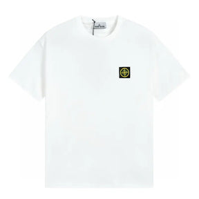 Exklusives Stone Island Herren T-Shirt aus Premium-Baumwolle mit ikonischem Kompass-Patch