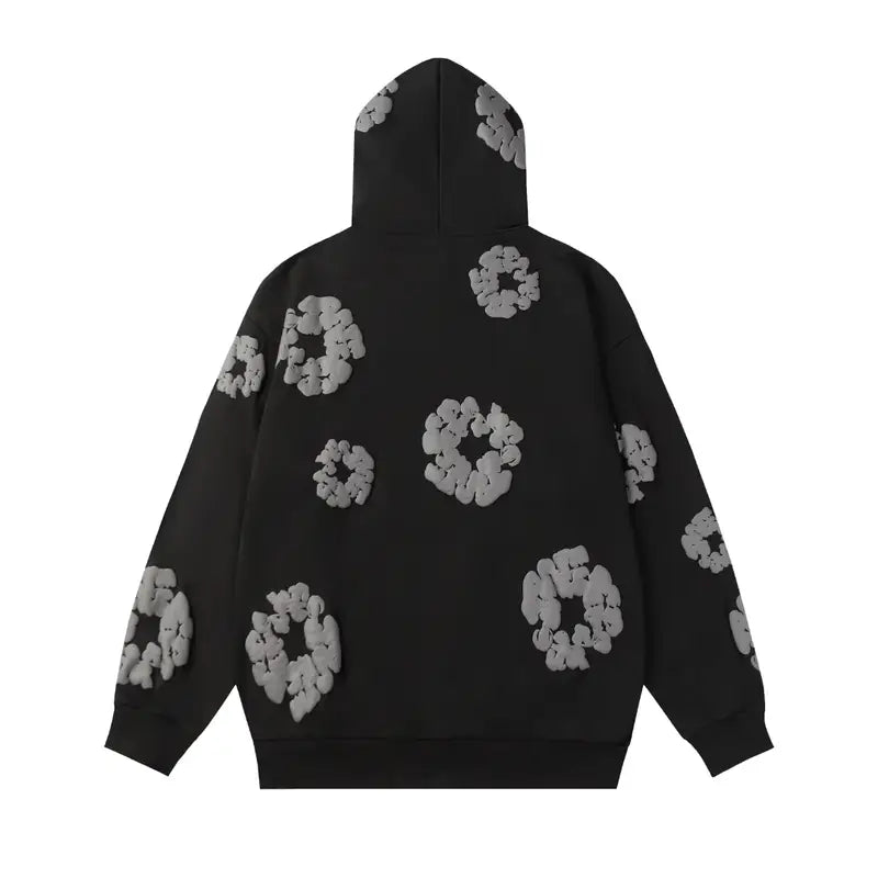Denim Tears Schwarz-Grauer Tracksuit: Stilvoller Afrozentrischer Athleisure Anzug Herren