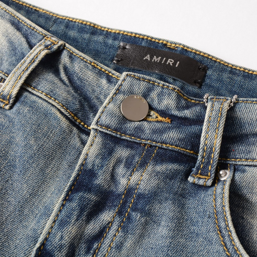 Amiri Logo Slim Fit Herren Jeans Schwarz – Exklusive Designer Streetwear Denim