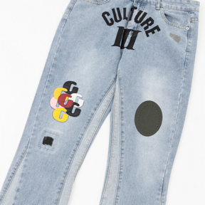 Einzigartige Gallery Dept. Handbemalte Jeans: Künstlerischer Streetwear-Style für Individualisten