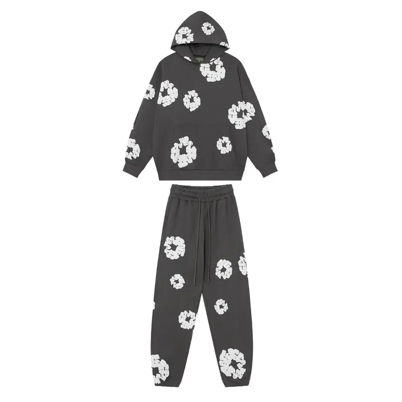 Denim Tears Carbon Trainingsanzug: Stylisch, Bequem, Exklusiv für Modernen Streetwear Look