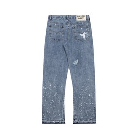 Gallery Dept. Handbemalte Denim Jeans – Künstlerisch, Oversized, Einzigartig, Streetwear-Statement