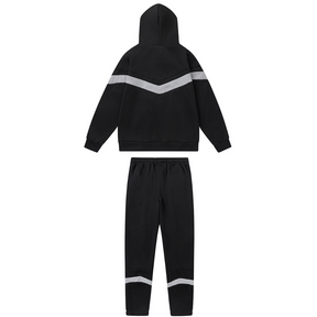 Trapstar Decoded V-Stripe Schwarzer Trainingsanzug: Stylischer Streetwear-Komfort für den Alltag