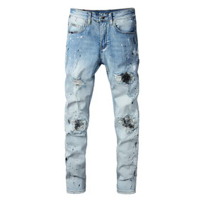 Exklusive Amiri Paint Drip Jeans: Stylische Designer-Denim mit einzigartigem Farbspritzer-Look