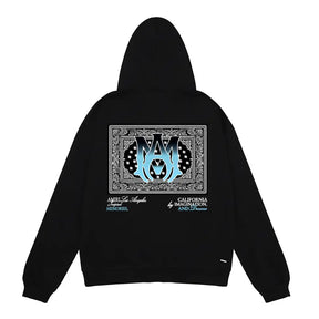 Amiri Bandana Luxus Hoodie – Stilvoller Streetwear Kapuzenpullover Schwarz Komfortabel Design