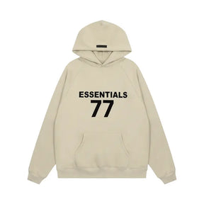 Essentials '77' Unisex-Kapuzenpullover – Bequem, Oversized, Streetwear-Logo-Stil