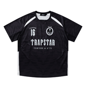 Trapstar Irongate Gradient Triple Black T-Shirt: Exklusives Streetwear Baumwollshirt für Herren