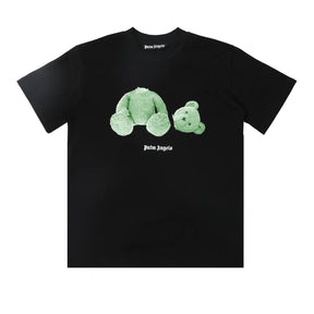 Palm Angels Bären Motiv T-Shirt Luxus Baumwolle Unisex Streetwear Design