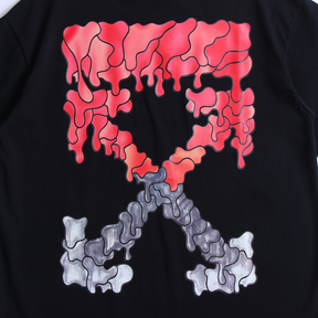 Luxuriöses Off-White Monogramm Baumwoll T-Shirt – Premium Streetwear Kurzarm Oberteil Herren