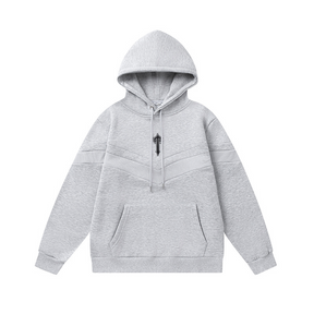 Trapstar Decoded V-Streifen Grau Trainingsanzug Set Hoodie Hose Streetwear Bequem