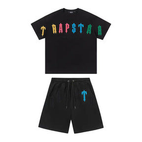 Exklusives Trapstar Decoded Central Shorts Set Herren – Stylischer Streetwear Freizeitanzug