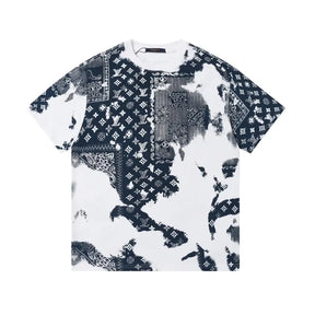 Exklusives Louis Vuitton Designer T-Shirt – Premium Baumwolle Monogramm Logo Herren