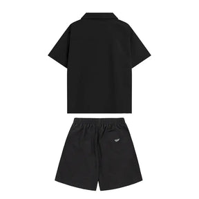 Exklusives Gallery Dept. Kunst Streetwear Shorts Set – Handbemalt, Oversized Passform