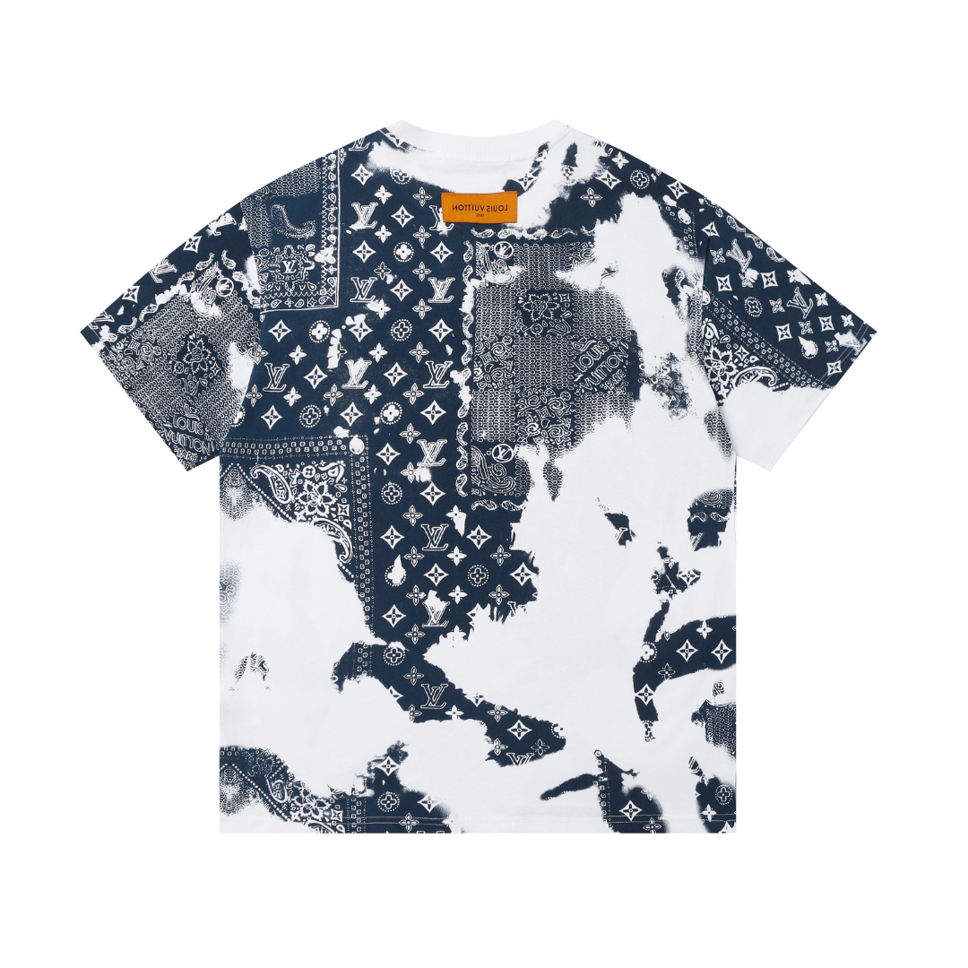 Exklusives Louis Vuitton Designer T-Shirt – Premium Baumwolle Monogramm Logo Herren