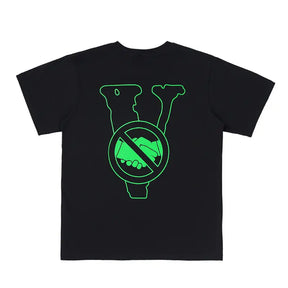 V-LONE 'No Friends' Baumwoll-T-Shirt: Ultimativer Urban Streetwear Statement-Style