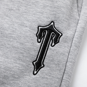 Trapstar Decoded V-Streifen Grau Trainingsanzug Set Hoodie Hose Streetwear Bequem