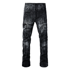 Amiri Schwarze Ausgestellte Designer Jeans Herren Luxus Denim Rock'n'Roll Style