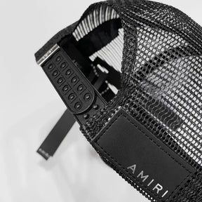 Amiri Luxuriöse Rock'n'Roll Streetwear Baseballkappe Schwarz-Weiß Exklusives Design