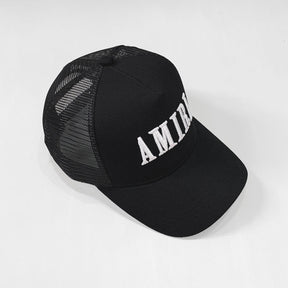 Amiri Luxuriöse Rock'n'Roll Streetwear Baseballkappe Schwarz-Weiß Exklusives Design