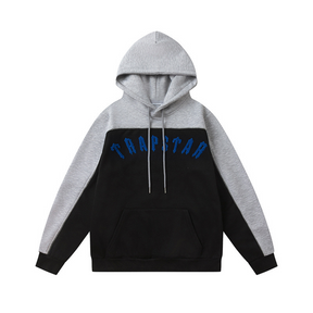 Trapstar Irongate Arch Chenille Grau-Blauer Trainingsanzug – Stilvoller Streetwear Jogger Set