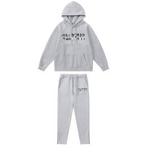 Trapstar Decoded Grauer Trainingsanzug: Luxuriöser Streetwear-Stil für Herren, Bequem & Trendy
