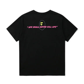 Exklusives BAPE Streetwear T-Shirt: Premium Baumwolle, Stylischer Affen-Print, Komfortabel