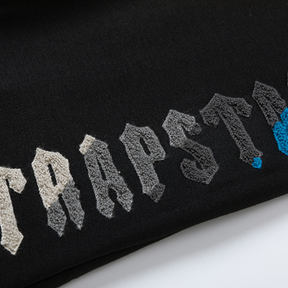 Trapstar Decoded 2.0 Kapuzen-Trainingsanzug Schwarz-Blau Streetwear Herren Set