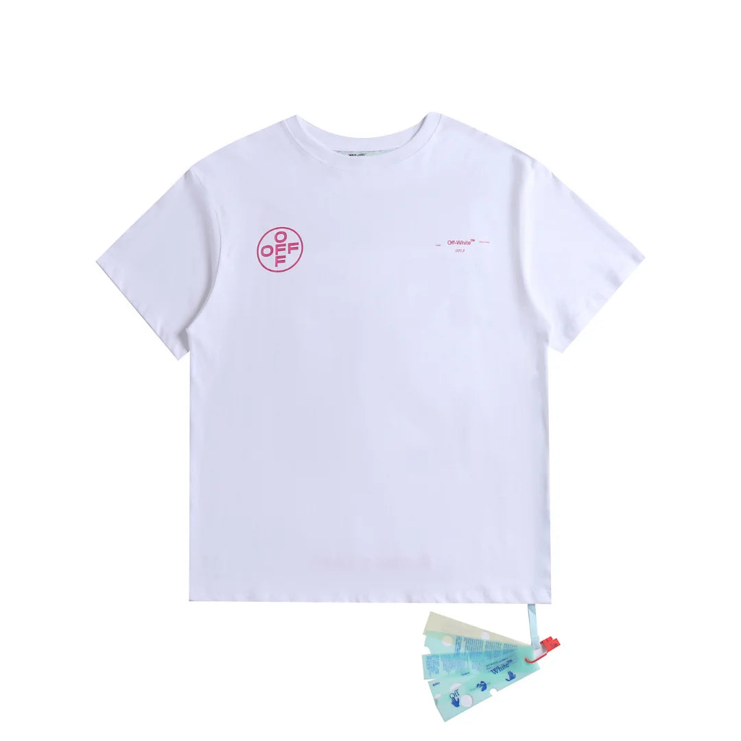 Exklusives OFF-WHITE Monogramm Designer T-Shirt – Luxuriöses Baumwoll Streetwear Oberteil