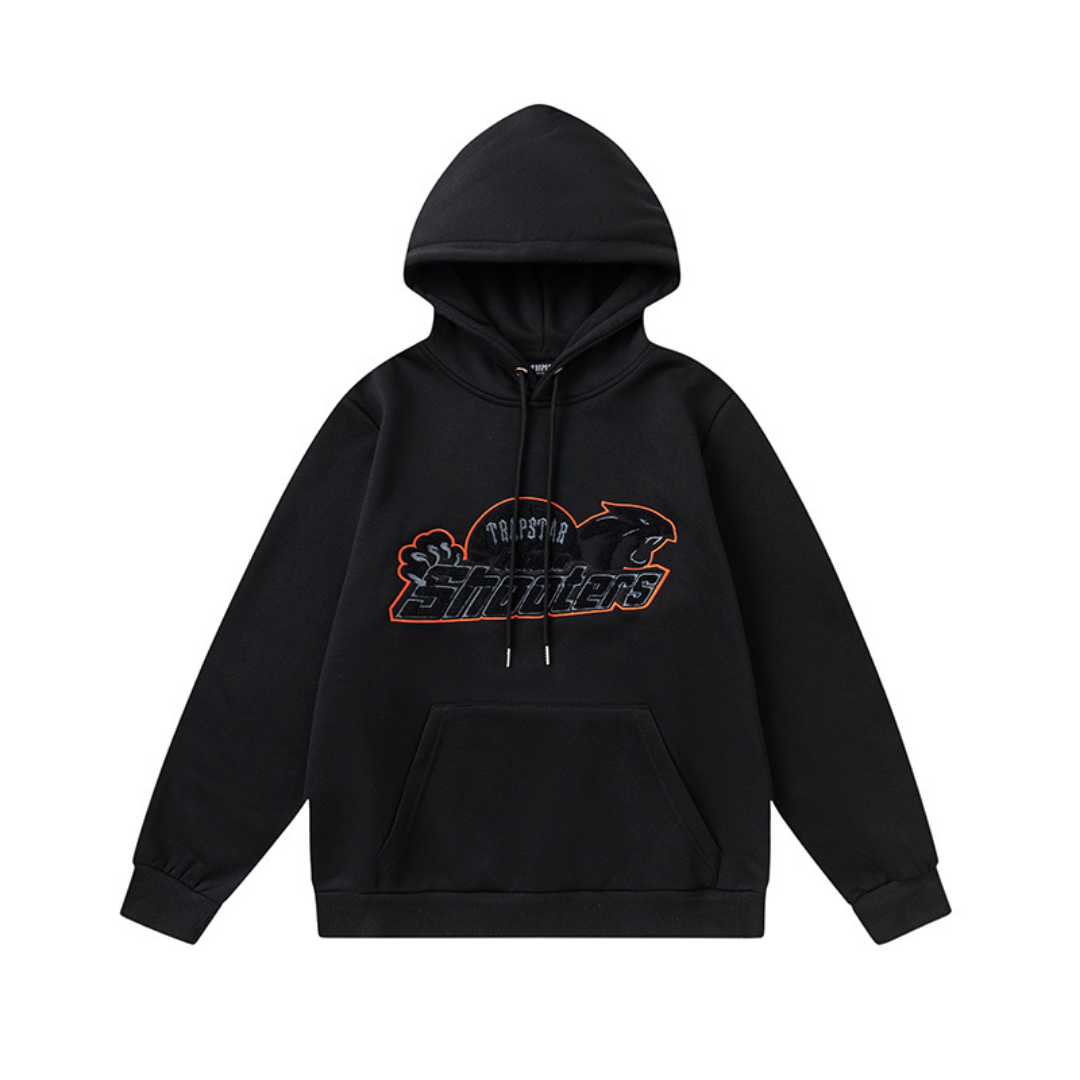 Trapstar Shooters 2.0 Kapuzen-Trainingsanzug Schwarz: Urbaner Streetwear-Style