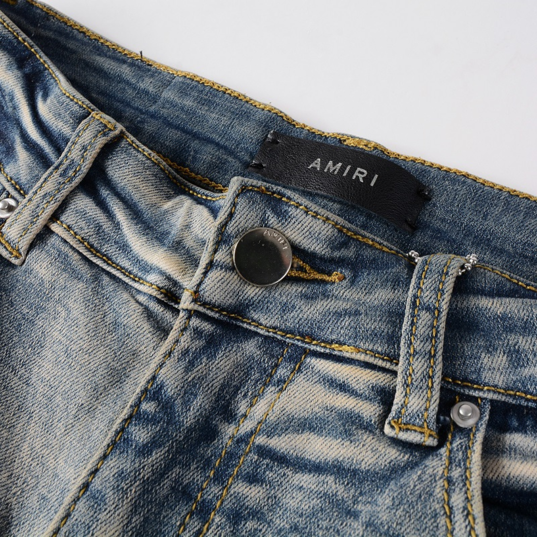 Amiri M.A. Paint Distressed Luxus Designer Jeans Herren Streetwear