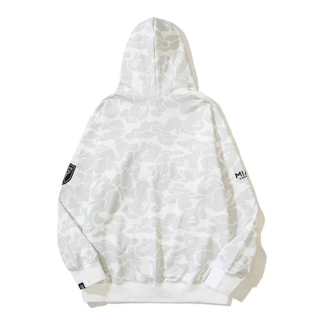 Exklusiver BAPE Miami Haifisch Camo Kapuzenpullover – Stylischer Streetwear Hoodie
