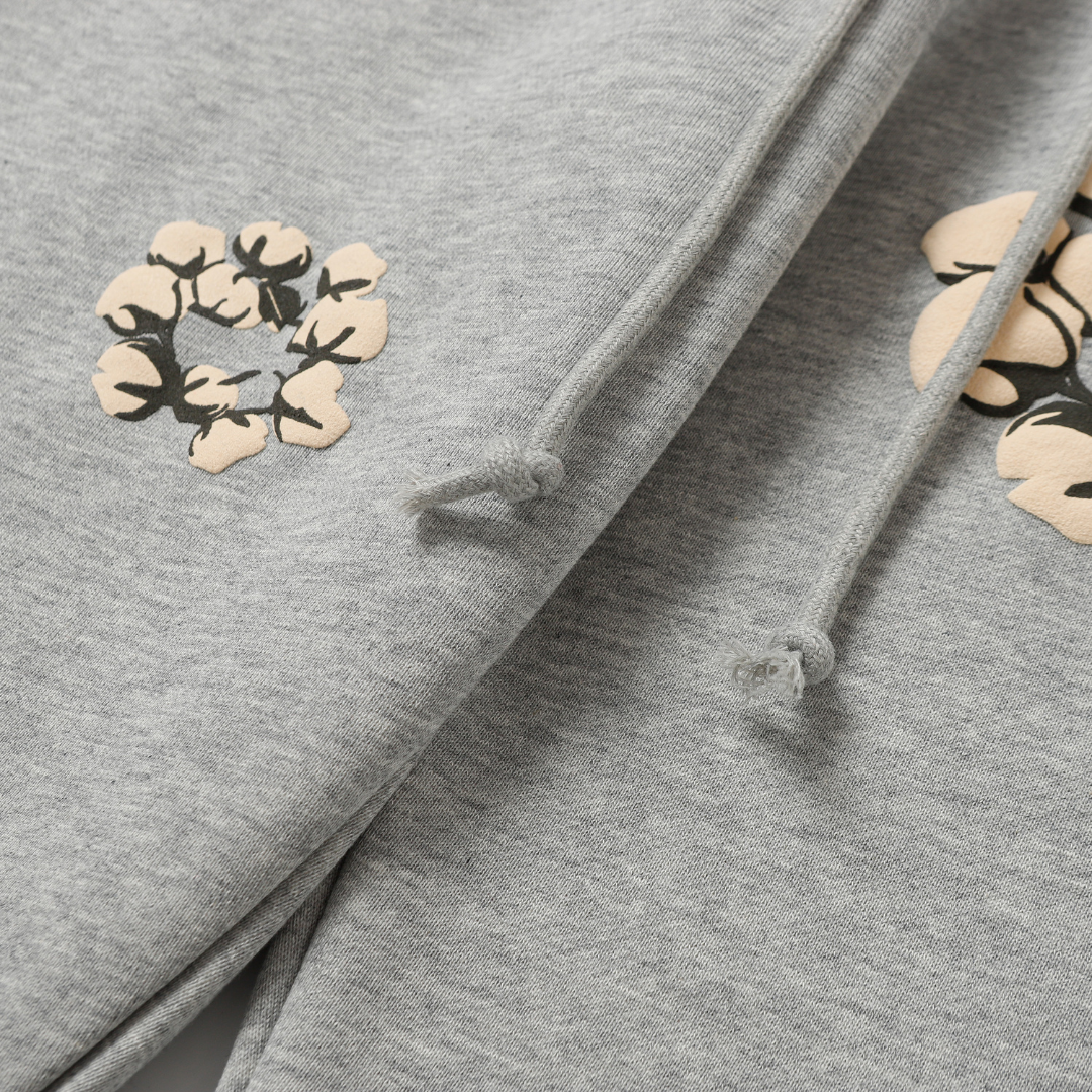 Denim Tears Kaktus Grau Trainingsanzug – Hochwertiger Baumwoll-Mix, Stilvoller Komfort, Einzigartiges Design