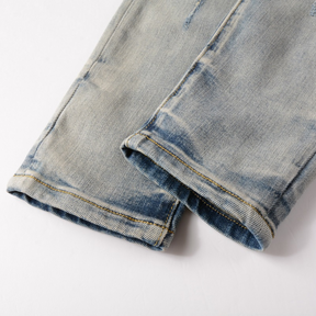 Amiri Designer Patch Distressed Jeans für Herren – Stylische Ripped Denim Hose
