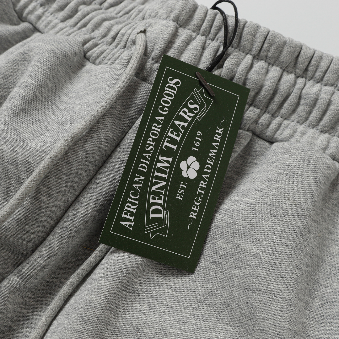 Denim Tears Kaktus Grau Trainingsanzug – Hochwertiger Baumwoll-Mix, Stilvoller Komfort, Einzigartiges Design