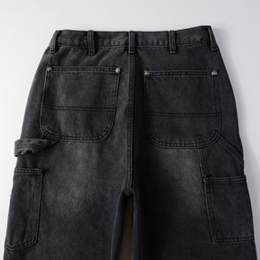 Luxuriöse Amiri Schwarze Patch Schlagjeans für Herren – Premium Designer Denim Style