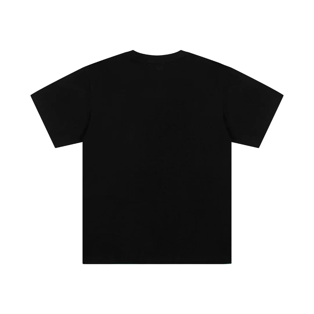 AMI Paris Unisex Baumwoll-T-Shirt mit ikonischem Herz-Logo, Designer Freizeit Shirt