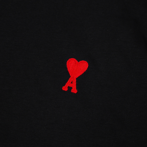AMI Paris Unisex Baumwoll-T-Shirt mit ikonischem Herz-Logo, Designer Freizeit Shirt