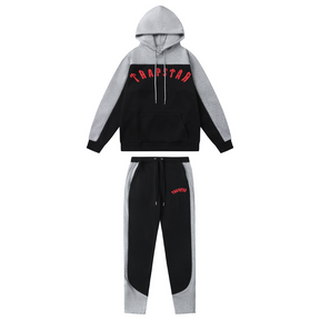 Trapstar Irongate Arch Chenille Trainingsanzug Grau-Rot – Urbaner Style